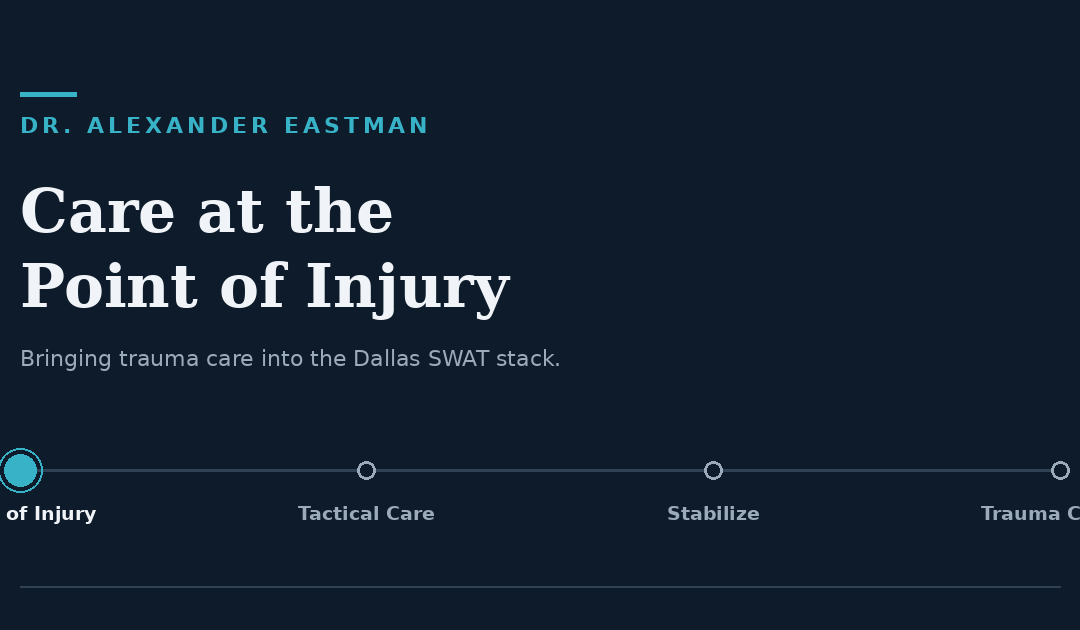 Dr. Alexander Eastman: Trauma Care on Dallas SWAT